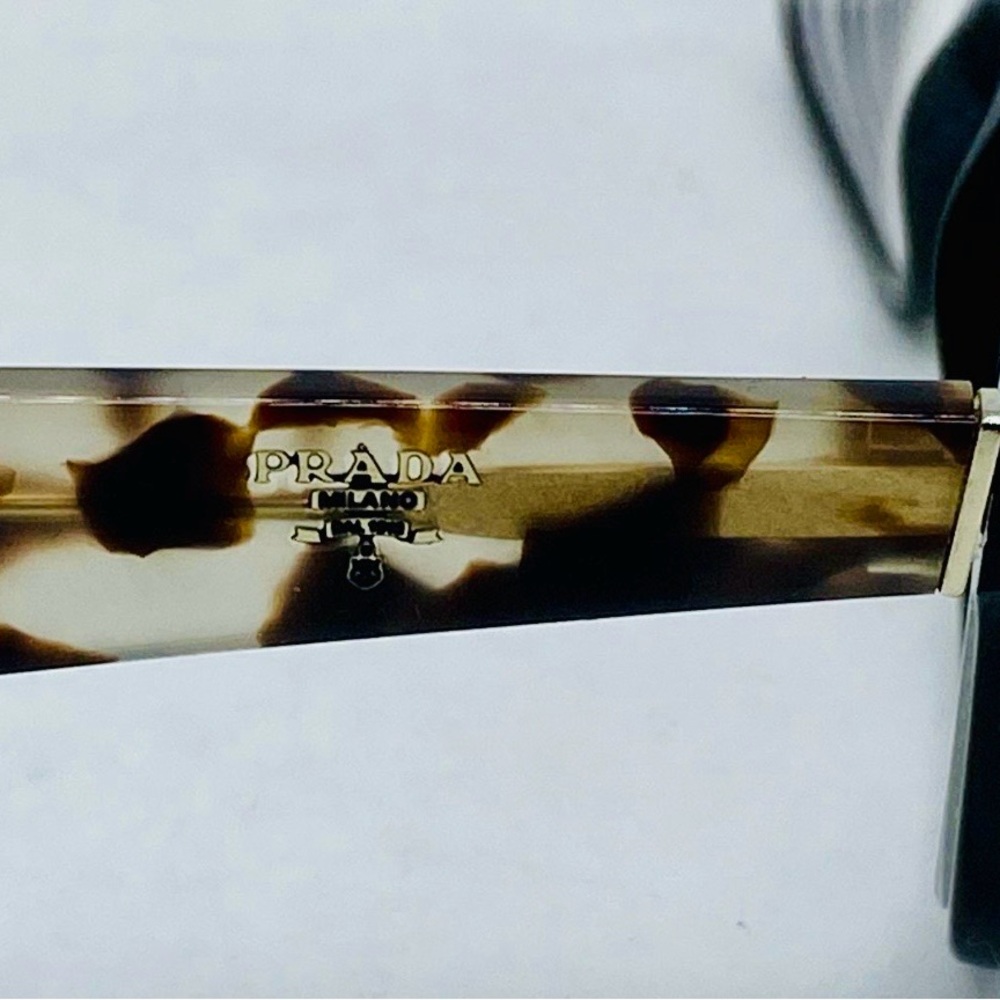 Authentic Prada VPR 18T Eyeglasses Black Havana Tortoise w/ Case Certified - Picture 2 of 8